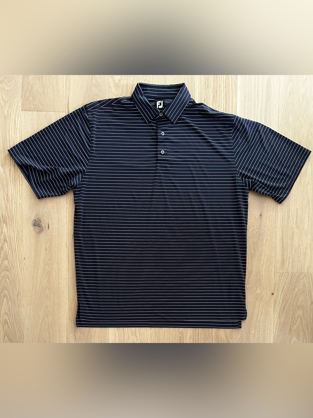 FootJoy Golf Dri Fit Striped Performace Polo Shirt Size XL